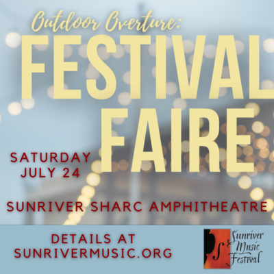 Poster for the Festival Faire of the Sunriver Music Festival